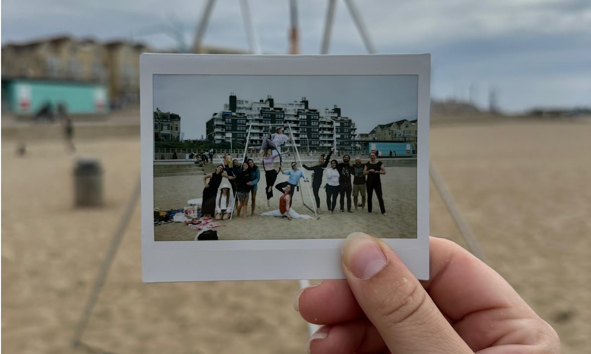 Summer get-together on the beach